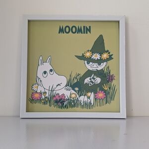 Moomin & Snufkin In Square Frame 7x7 Inches In Size (Frame Included)